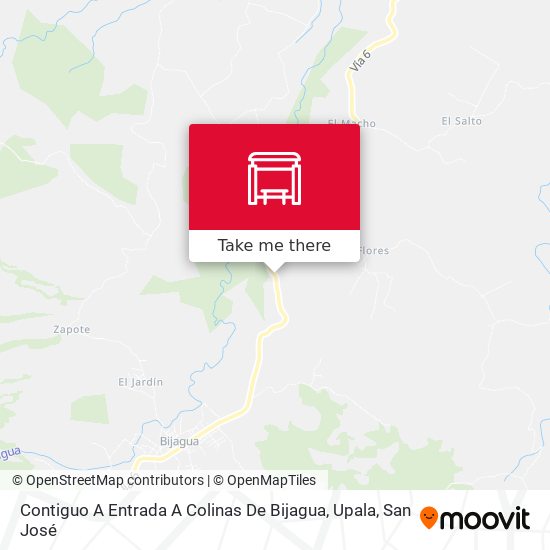 Contiguo A Entrada A Colinas De Bijagua, Upala map