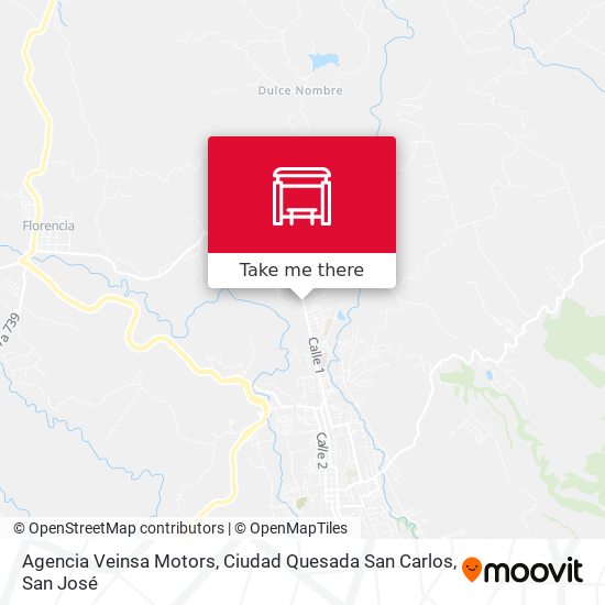 Agencia Veinsa Motors, Ciudad Quesada San Carlos map