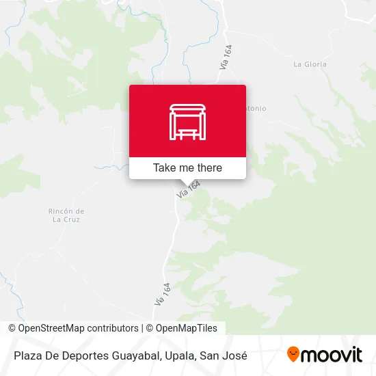 Plaza De Deportes Guayabal, Upala map