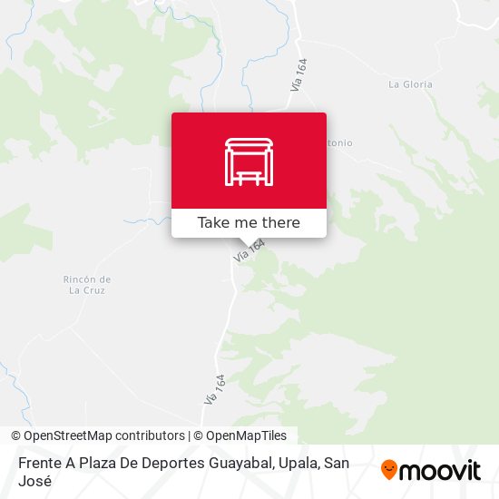 Mapa de Frente A Plaza De Deportes Guayabal, Upala
