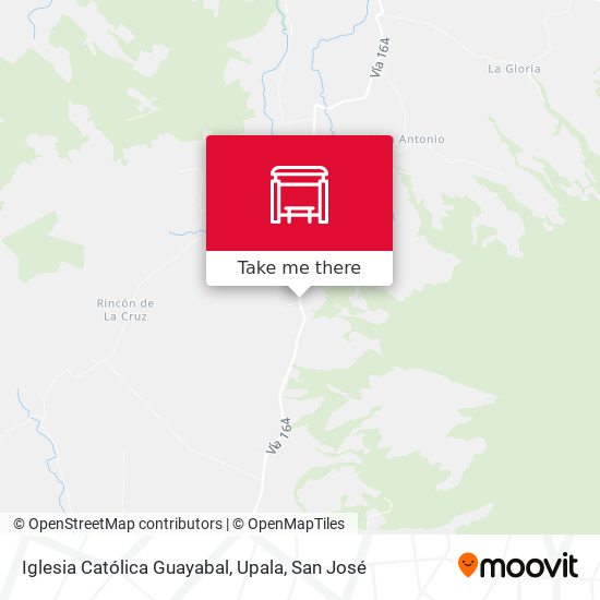 Iglesia Católica Guayabal, Upala map