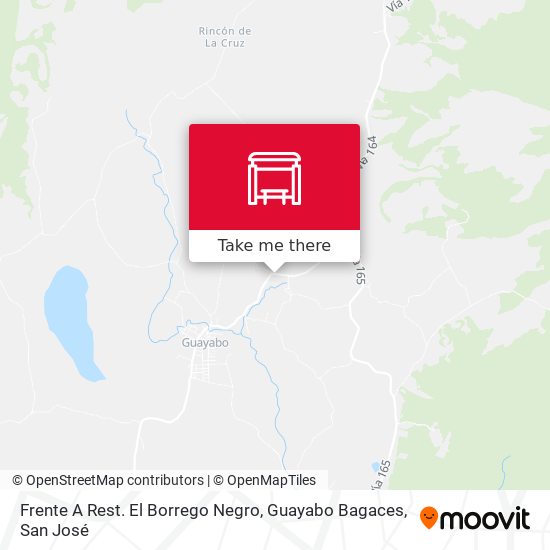 Frente A Rest. El Borrego Negro, Guayabo Bagaces map