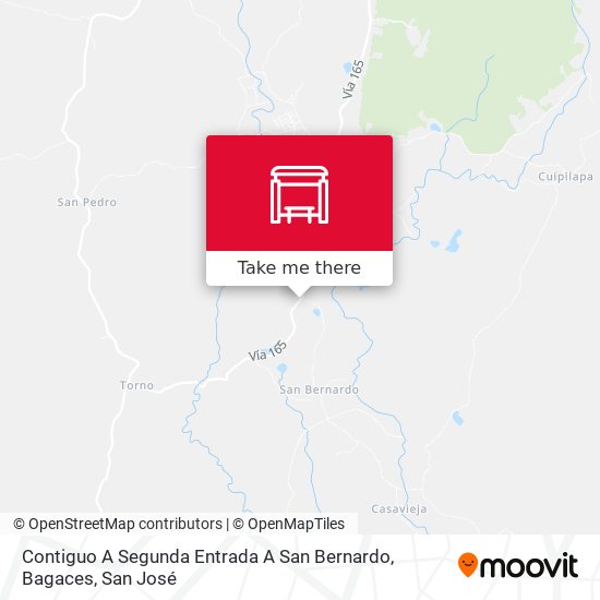 Contiguo A Segunda Entrada A San Bernardo, Bagaces map