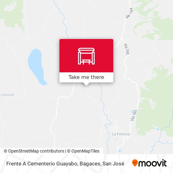 Frente A Cementerio Guayabo, Bagaces map