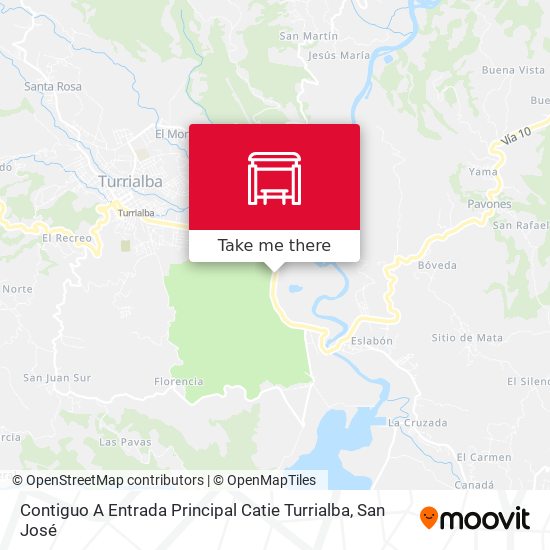 Contiguo A Entrada Principal Catie Turrialba map