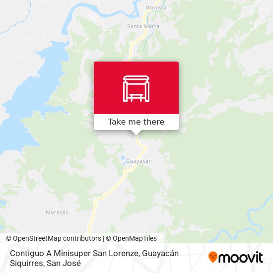 Mapa de Contiguo A Minisuper San Lorenze, Guayacán Siquirres