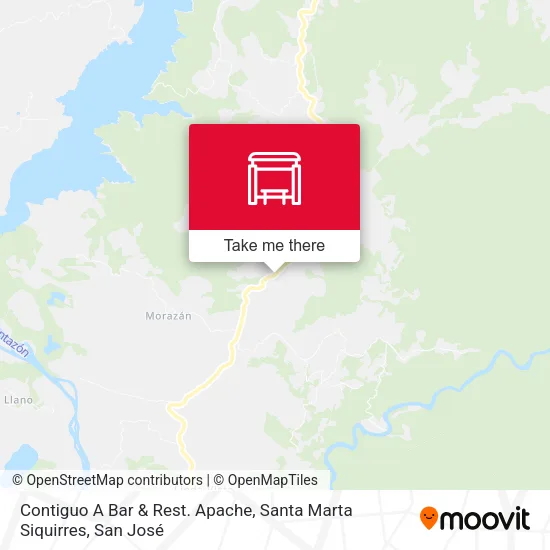 Contiguo A Bar & Rest. Apache, Santa Marta Siquirres map