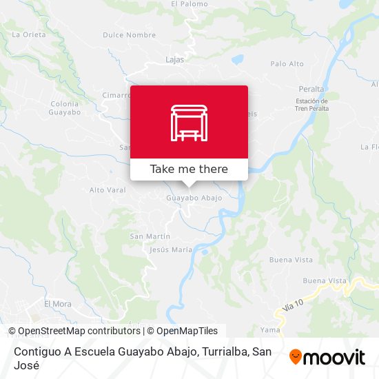 Contiguo A Escuela Guayabo Abajo, Turrialba map