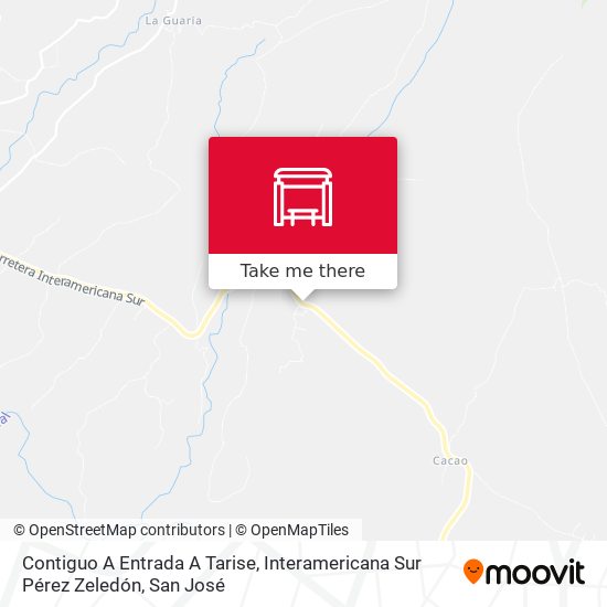 Contiguo A Entrada A Tarise, Interamericana Sur Pérez Zeledón map