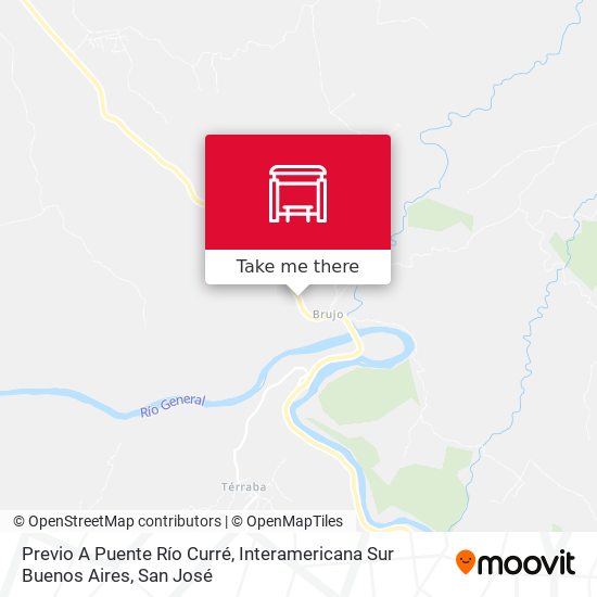 Previo A Puente Río Curré, Interamericana Sur Buenos Aires map
