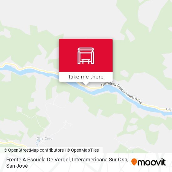 Mapa de Frente A Escuela De Vergel, Interamericana Sur Osa