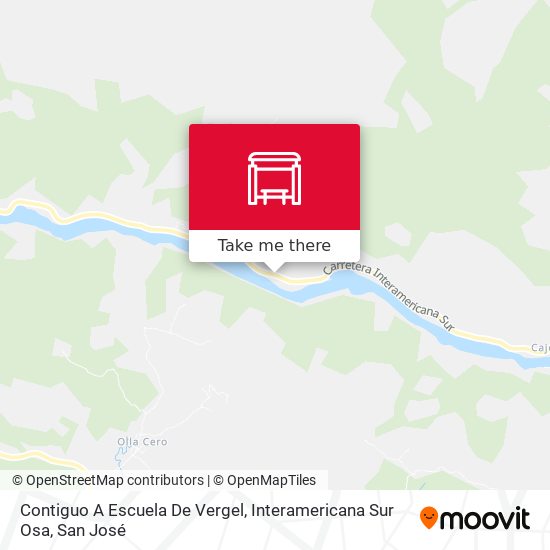 Mapa de Contiguo A Escuela De Vergel, Interamericana Sur Osa