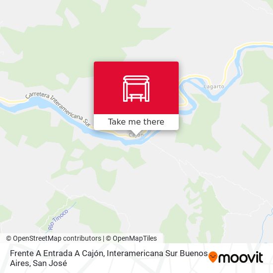 Frente A Entrada A Cajón, Interamericana Sur Buenos Aires map