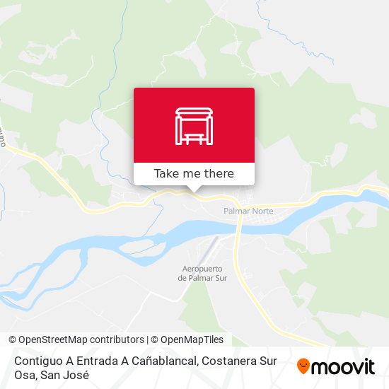 Mapa de Contiguo A Entrada A Cañablancal, Costanera Sur Osa