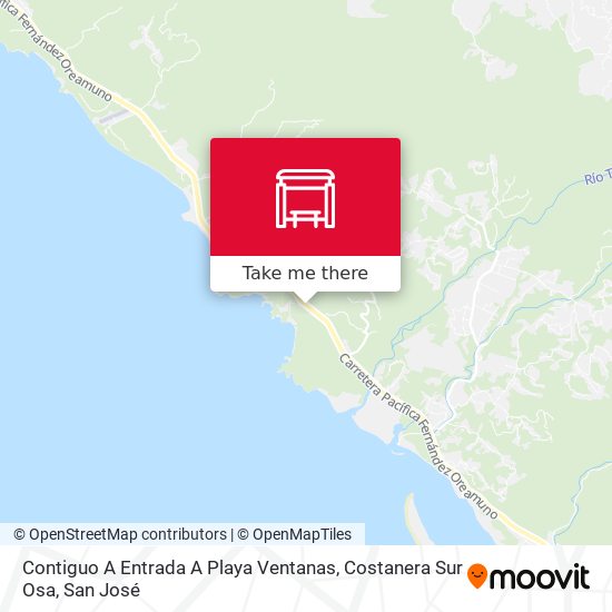 Contiguo A Entrada A Playa Ventanas, Costanera Sur Osa map