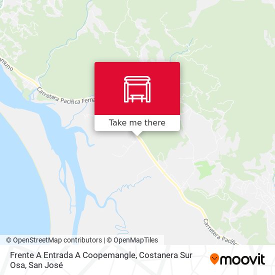 Frente A Entrada A Coopemangle, Costanera Sur Osa map