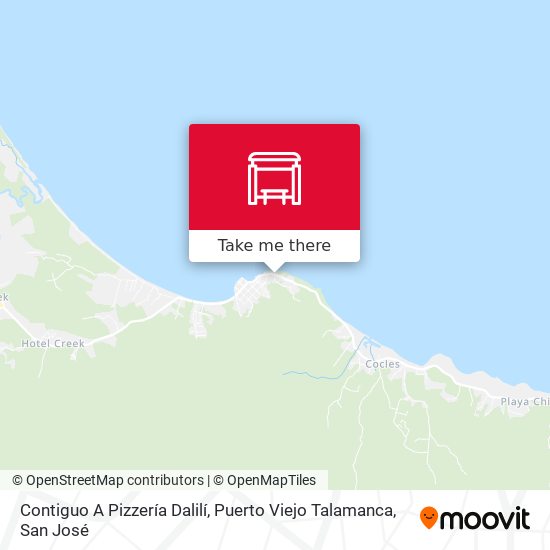 Contiguo A Pizzería Dalilí, Puerto Viejo Talamanca map