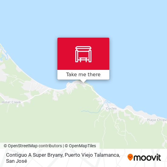 Contiguo A Super Bryany, Puerto Viejo Talamanca map