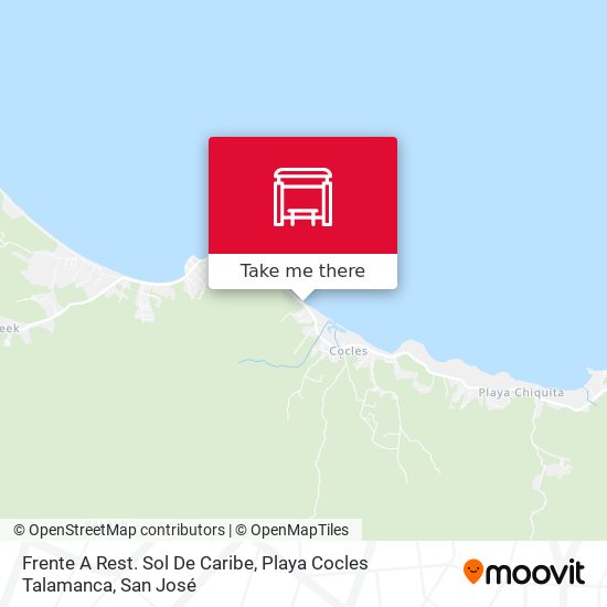 Frente A Rest. Sol De Caribe, Playa Cocles Talamanca map
