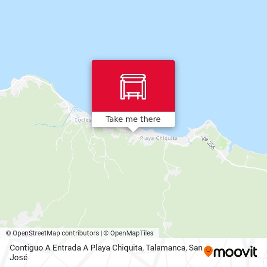 Contiguo A Entrada A Playa Chiquita, Talamanca map
