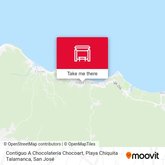 Contiguo A Chocolatería Chocoart, Playa Chiquita Talamanca map