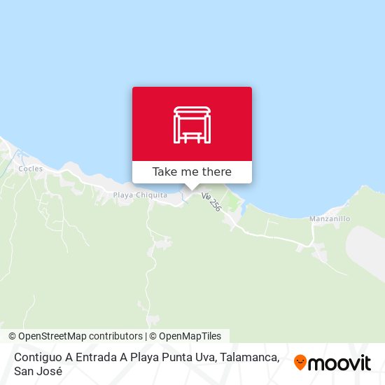 Contiguo A Entrada A Playa Punta Uva, Talamanca map