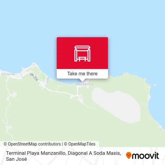 Terminal Playa Manzanillo, Diagonal A Soda Maxis map