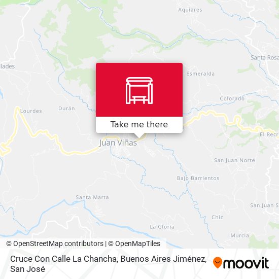 Mapa de Cruce Con Calle La Chancha, Buenos Aires Jiménez