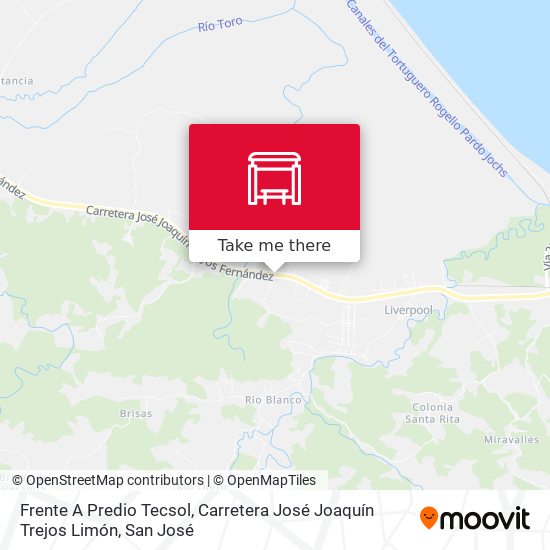 Frente A Predio Tecsol, Carretera José Joaquín Trejos Limón map