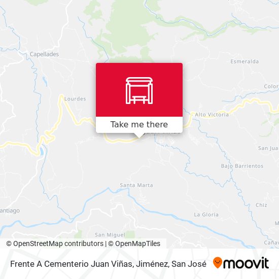 Frente A Cementerio Juan Viñas, Jiménez map