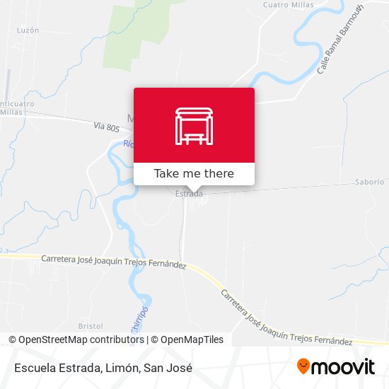 Escuela Estrada, Limón map