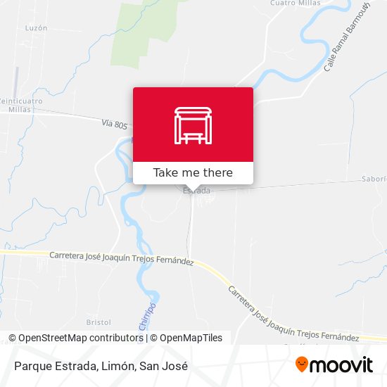 Parque Estrada, Limón map