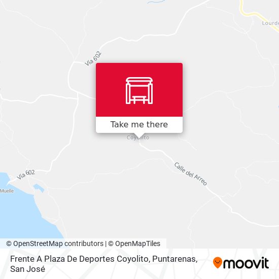Frente A Plaza De Deportes Coyolito, Puntarenas map
