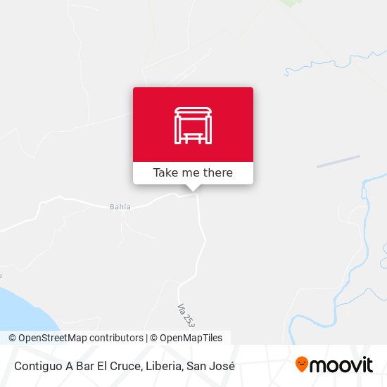 Mapa de Contiguo A Bar El Cruce, Liberia