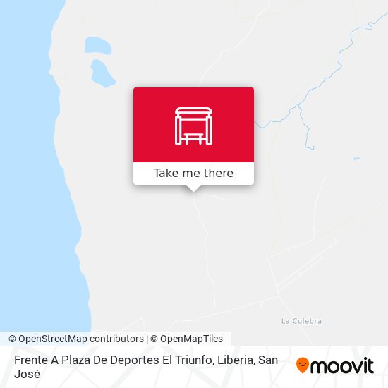 Frente A Plaza De Deportes El Triunfo, Liberia map
