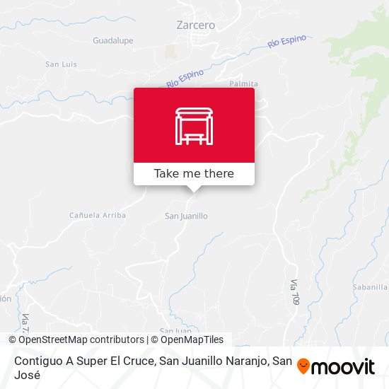 Contiguo A Super El Cruce, San Juanillo Naranjo map