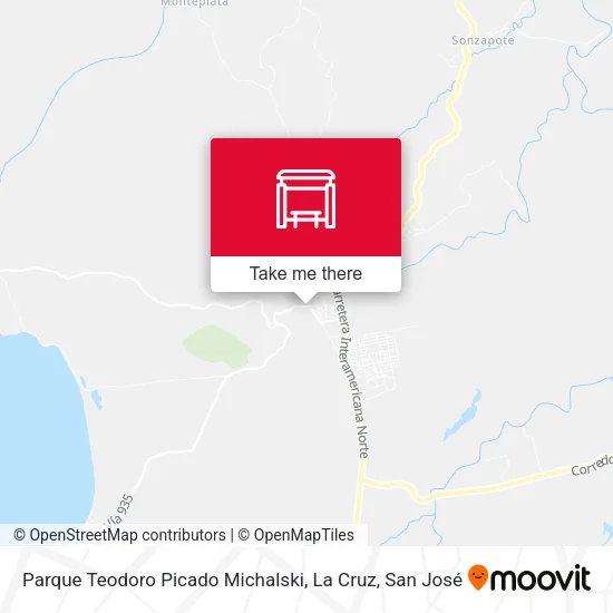 Parque Teodoro Picado Michalski, La Cruz map