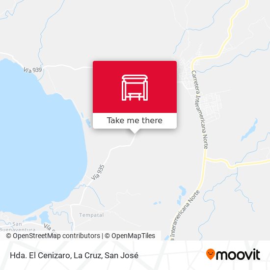 Hda. El Cenizaro, La Cruz map