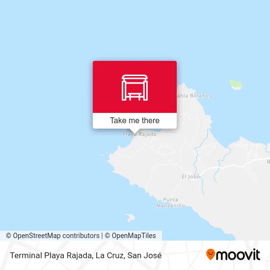 Terminal Playa Rajada, La Cruz map