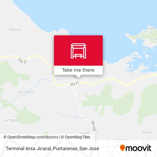 Terminal Arsa Jicaral, Puntarenas map