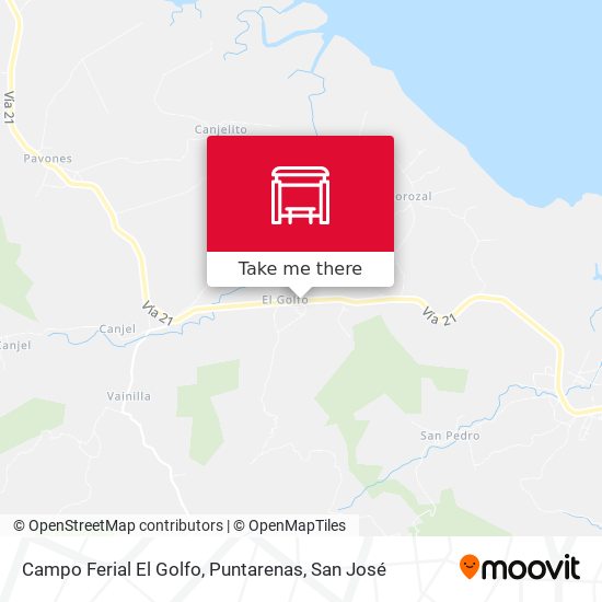 Campo Ferial El Golfo, Puntarenas map