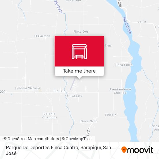 Parque De Deportes Finca Cuatro, Sarapiquí map
