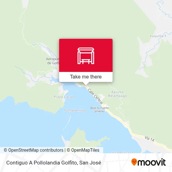 Contiguo A Pollolandia Golfito map
