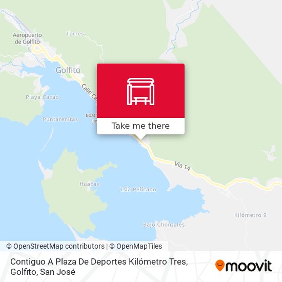 Contiguo A Plaza De Deportes Kilómetro Tres, Golfito map