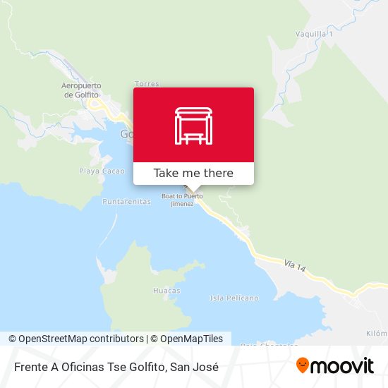 Frente A Oficinas Tse Golfito map