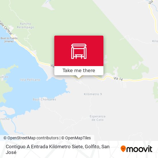 Contiguo A Entrada Kilómetro Siete, Golfito map