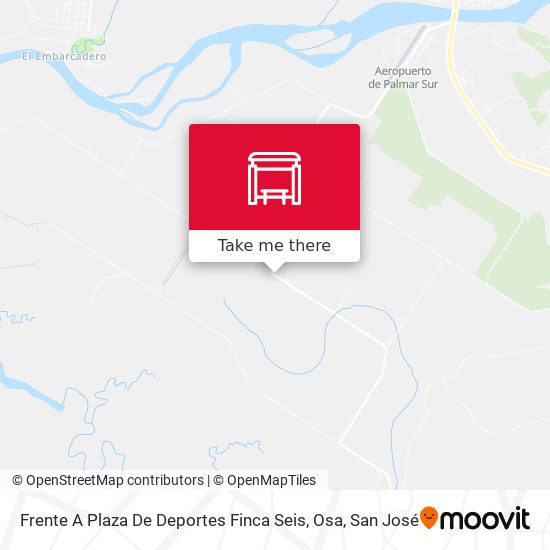 Frente A Plaza De Deportes Finca Seis, Osa map