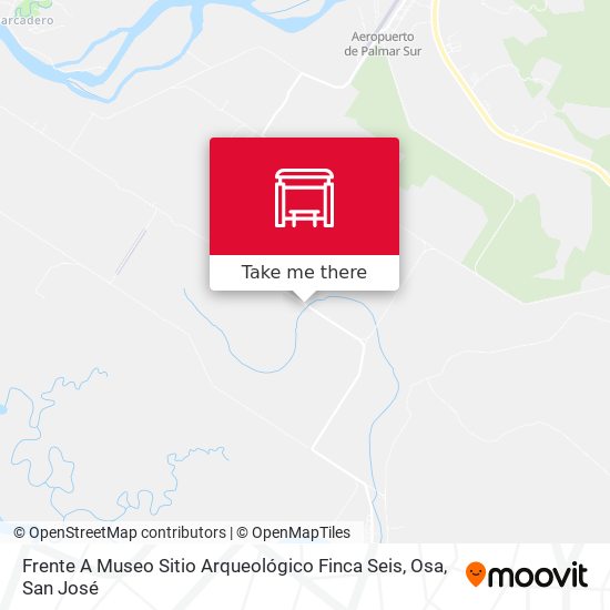 Frente A Museo Sitio Arqueológico Finca Seis, Osa map