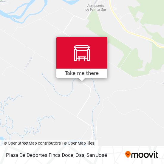 Plaza De Deportes Finca Doce, Osa map