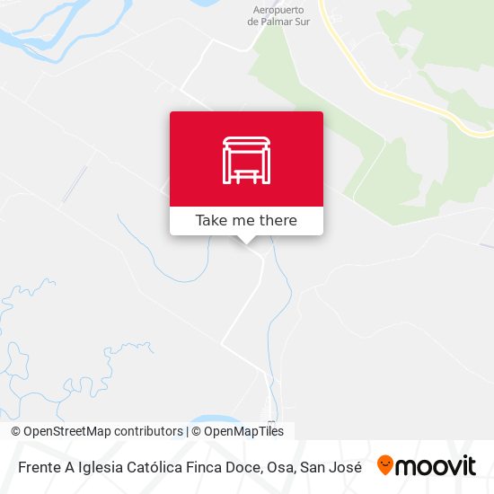 Mapa de Frente A Iglesia Católica Finca Doce, Osa